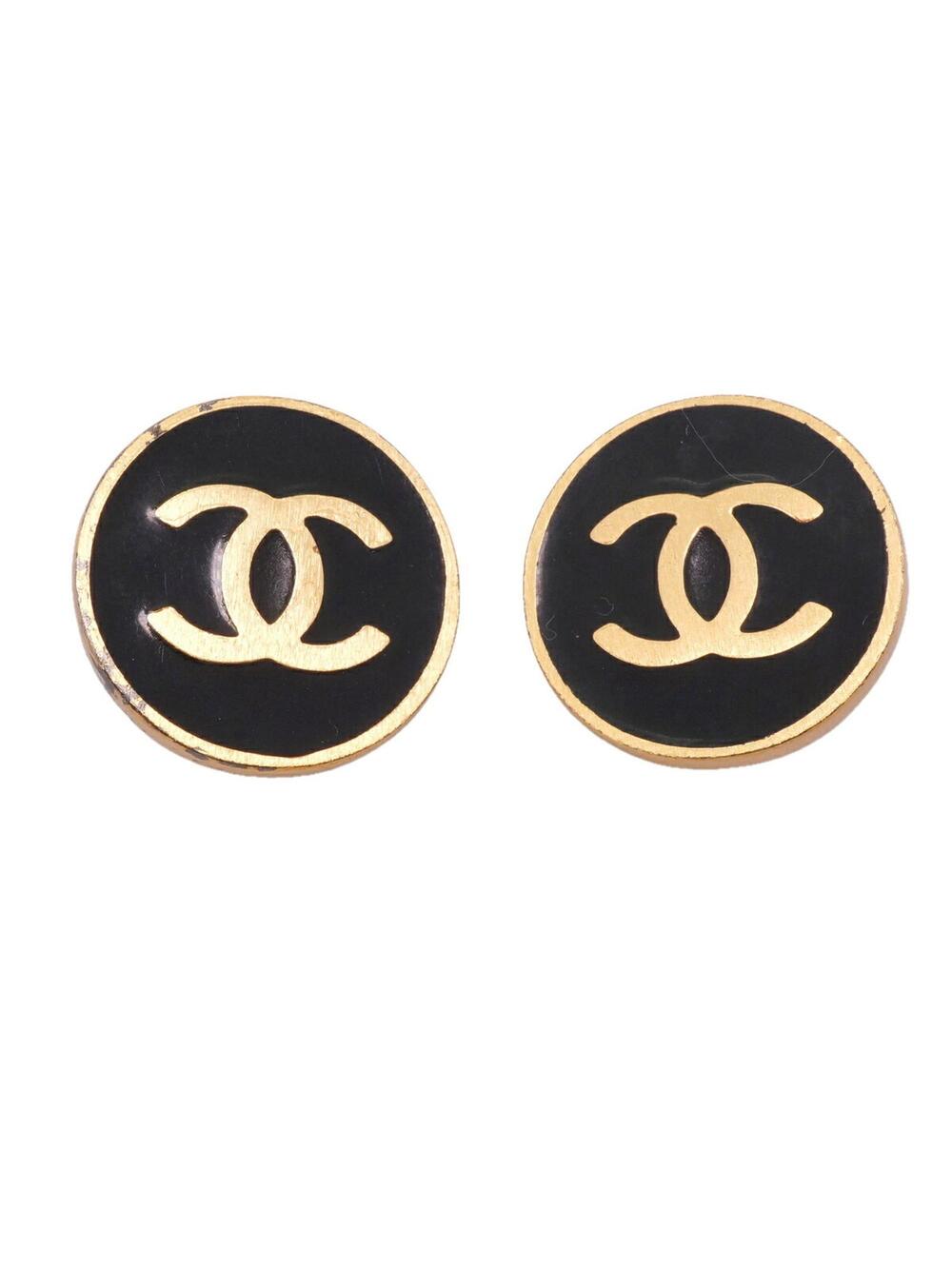 Chanel Cc Logo Circle Clip-On Earrings #371561C55B